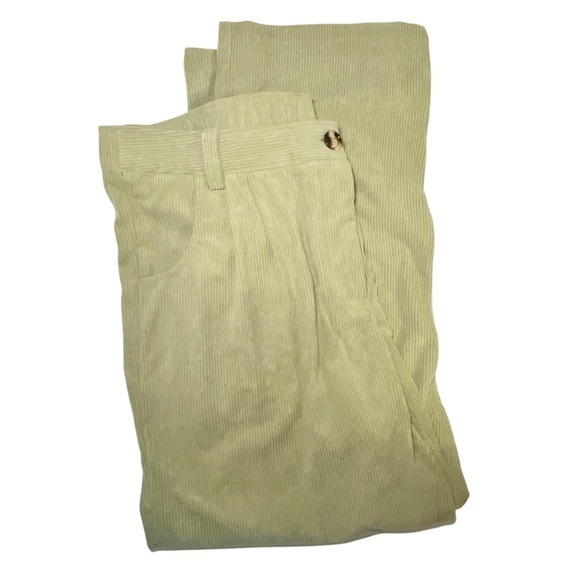 HALARA Pants - HALARA Mid Rise Button Zipper
Side Pocket Corduroy Casual Pants